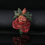 Rose Rhinestone Brooch PA4071