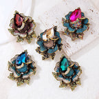 Floral Rhinestone Brooch PA4074