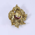 Floral Rhinestone Brooch PA4074