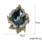 Floral Rhinestone Brooch PA4074
