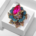 Floral Rhinestone Brooch PA4074