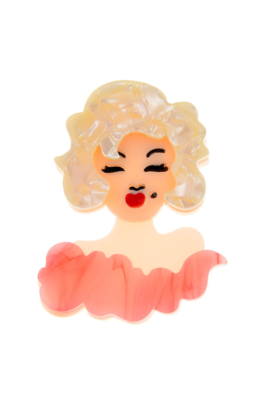 Monroe Acrylic Brooch PA4084
