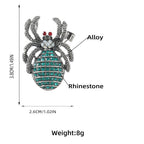 Spider Rhinestone Alloy Brooch PA4097