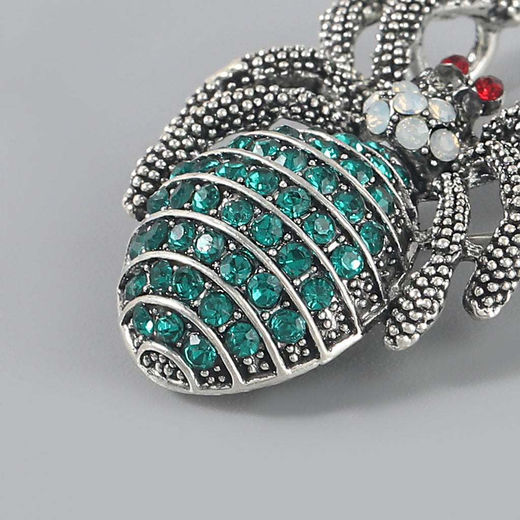 Spider Rhinestone Alloy Brooch PA4097