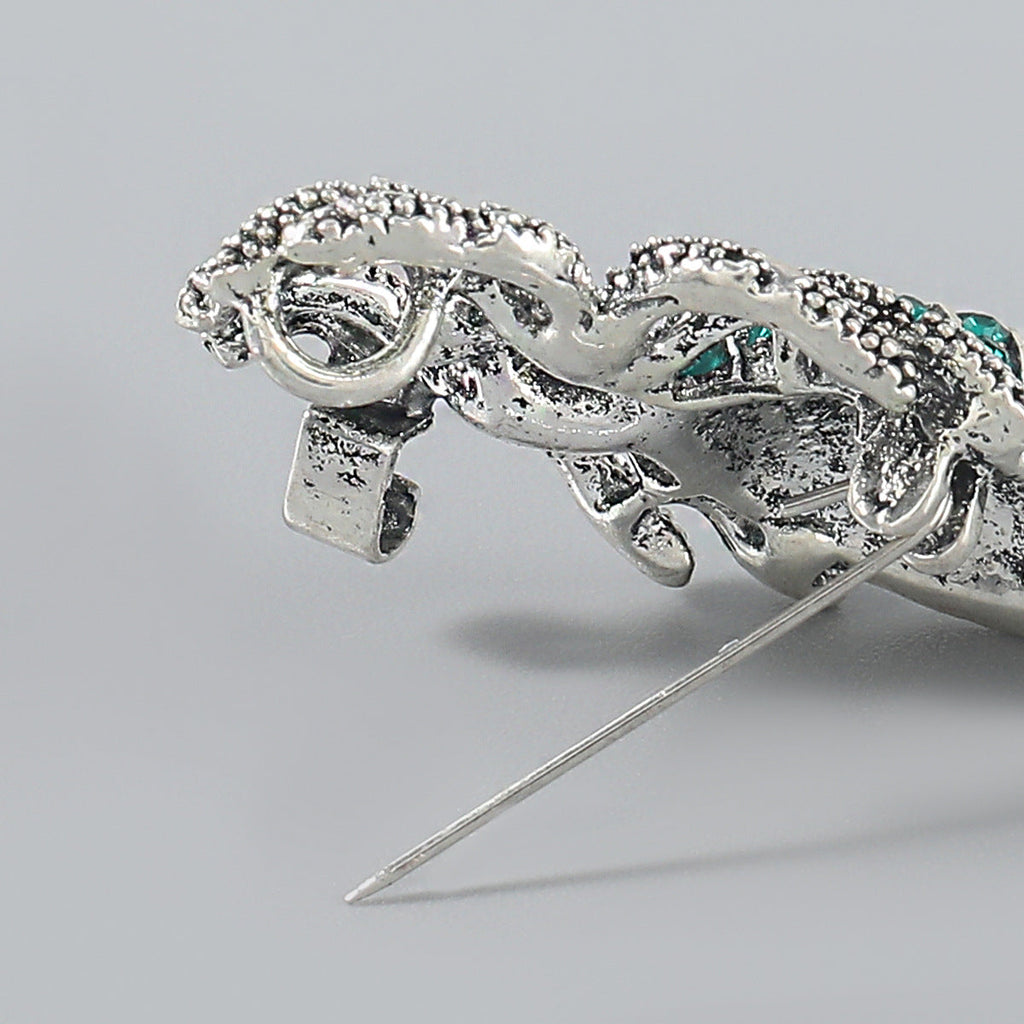 Spider Rhinestone Alloy Brooch PA4097