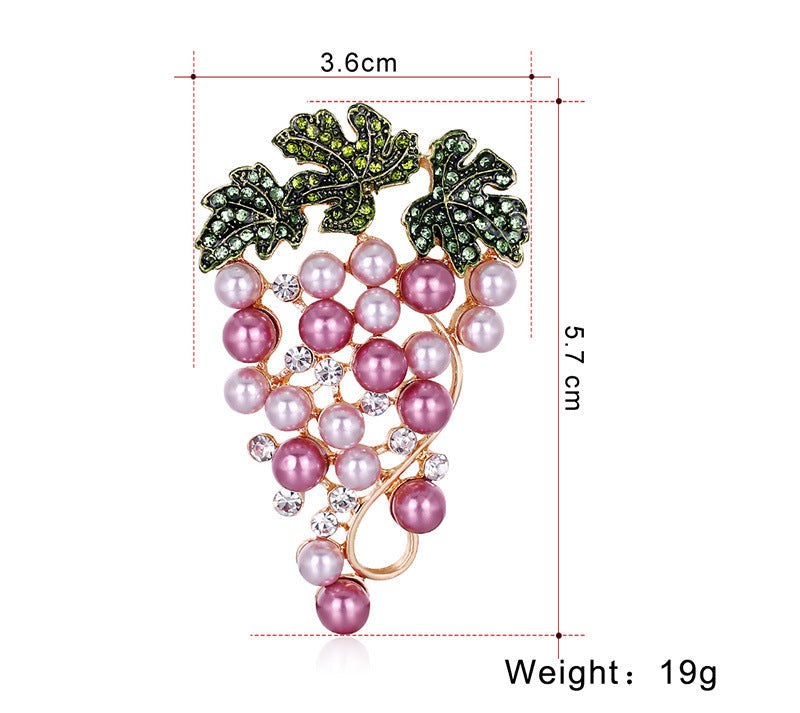 rape  Alloy Crystal  Brooch PA4101