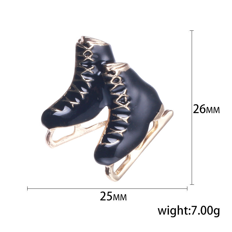 Roller Skates Alloy Brooch PA4117