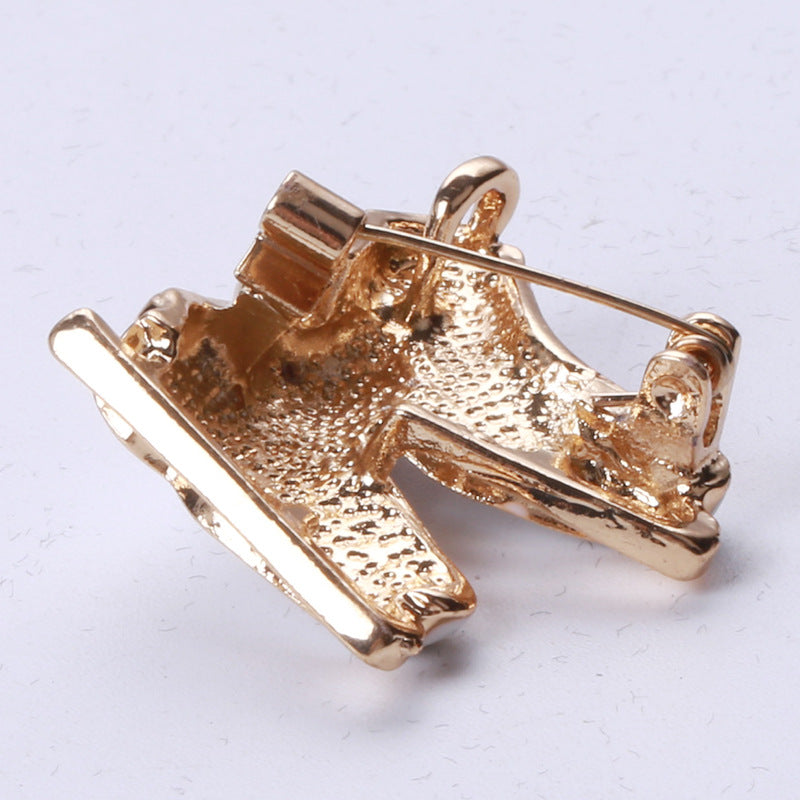 Roller Skates Alloy Brooch PA4117