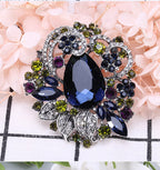 Floral Rhinestone Brooch PA4120
