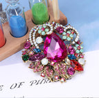 Floral Rhinestone Brooch PA4120
