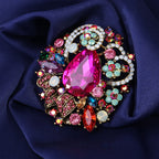 Floral Rhinestone Brooch PA4120