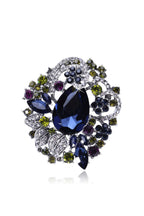 Floral Rhinestone Brooch PA4120