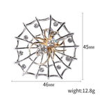 Spider Alloy Rhinestone Brooch PA4138