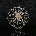 Spider Alloy Rhinestone Brooch PA4138