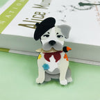 Pug Dog Acrylic Brooch PA4144