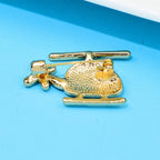 Helicopter Alloy Brooch PA4155