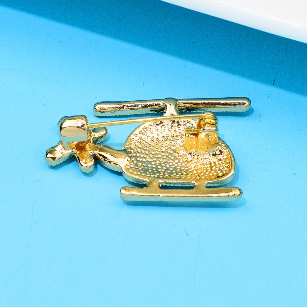 Helicopter Alloy Brooch PA4155