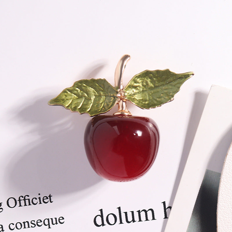 Cherry Alloy Brooch PA4160