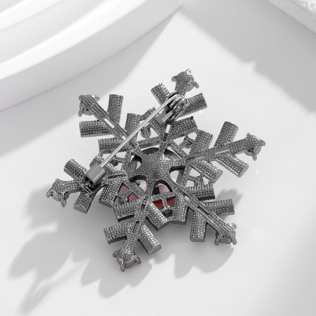 Snowflake Rhinestone Brooch PA4225