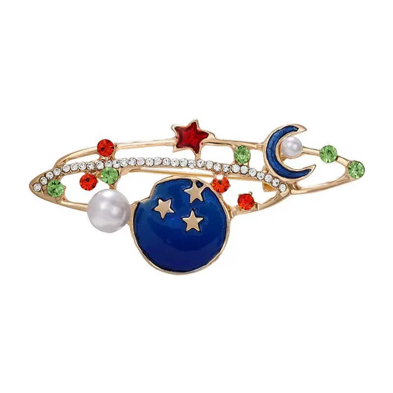 Starry Sky Universe Crystal Alloy Brooch PA4232