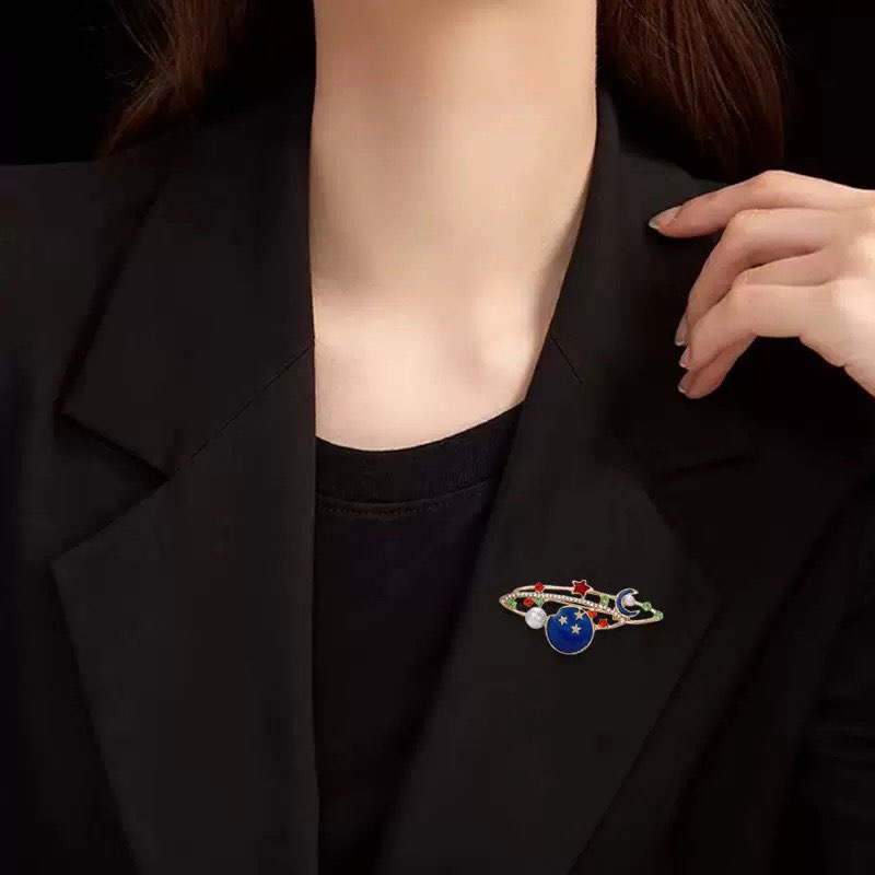 Starry Sky Universe Crystal Alloy Brooch PA4232