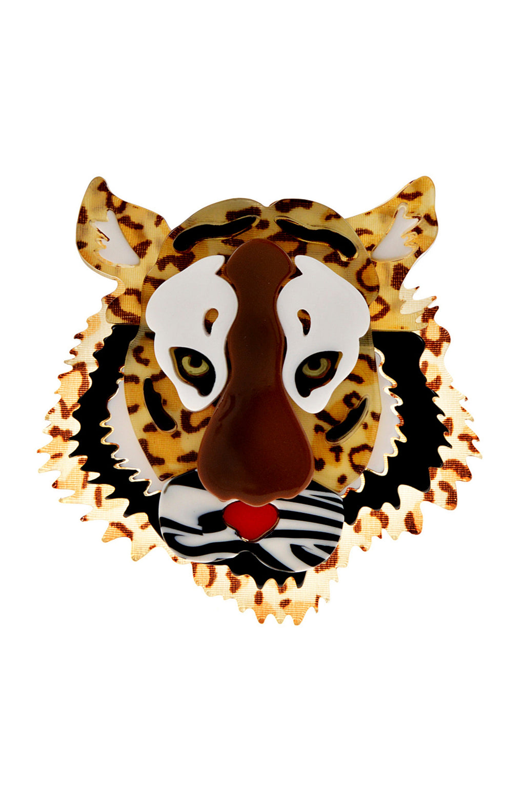 leopard Acrylic Brooch PA4256