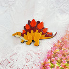 Stegosaurus Dinosaur Acrylic Brooch PA4268