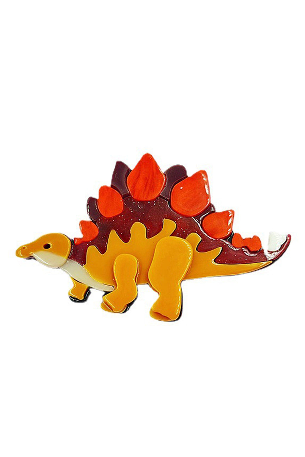 Stegosaurus Dinosaur Acrylic Brooch PA4268