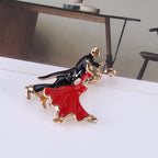 Dancing Alloy Brooch PA4285