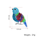 Bird Rhinestone Brooch PA4312