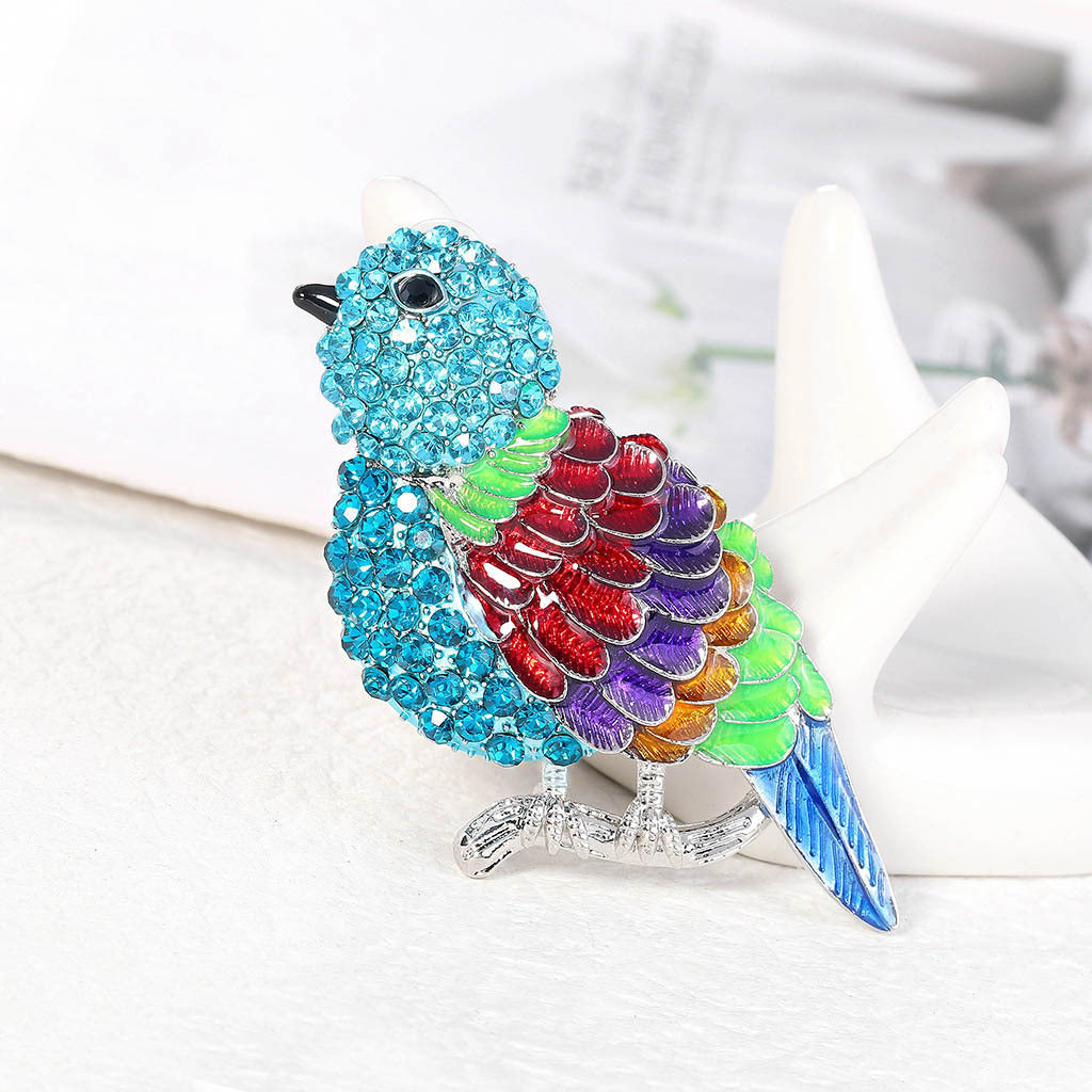 Bird Rhinestone Brooch PA4312