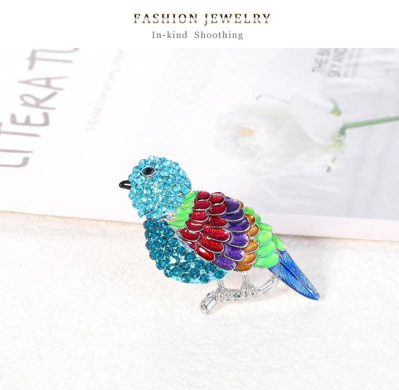 Bird Rhinestone Brooch PA4312