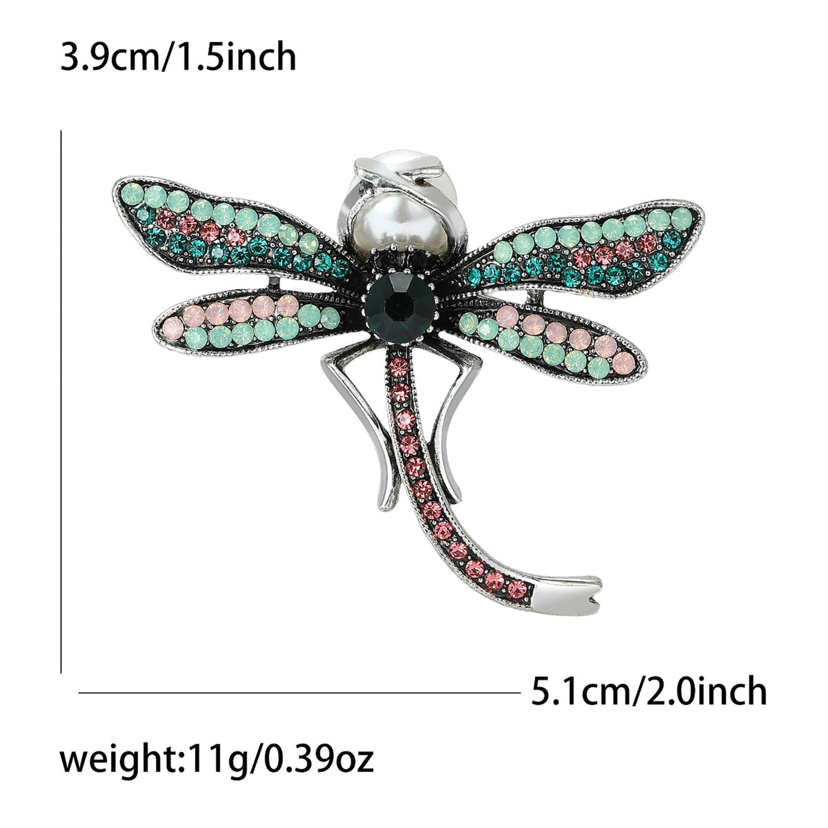 Multicolor Dragonfly Brooch PA4324