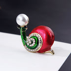 Snail Rhinestone Brooch PA4382