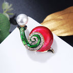 Snail Rhinestone Brooch PA4382