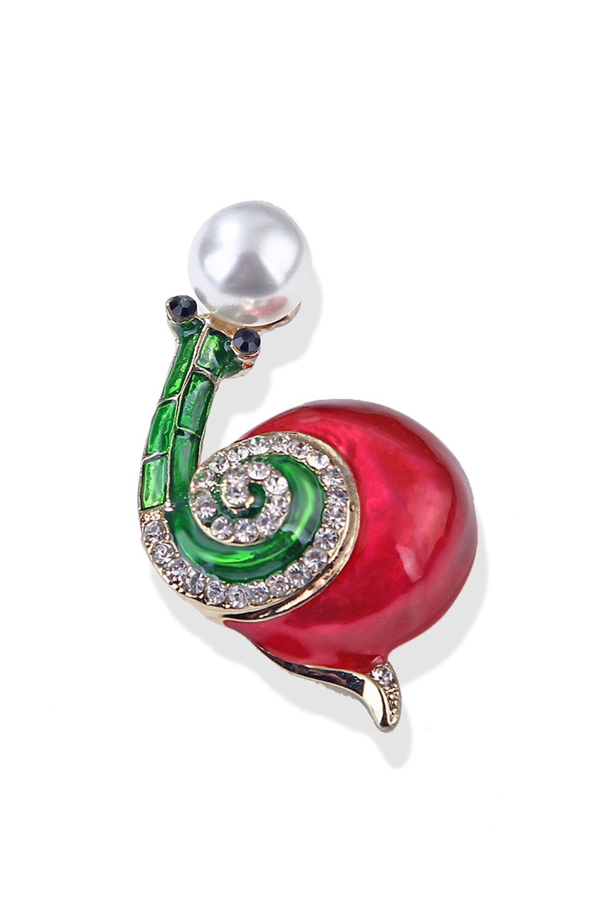 Snail Rhinestone Brooch PA4382