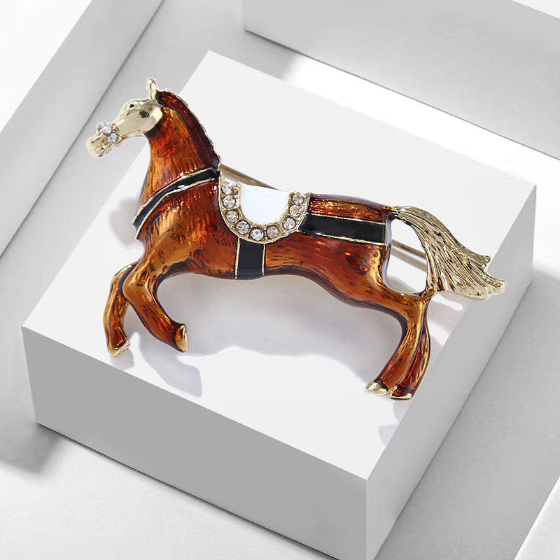 Horse Alloy Brooch PA4384