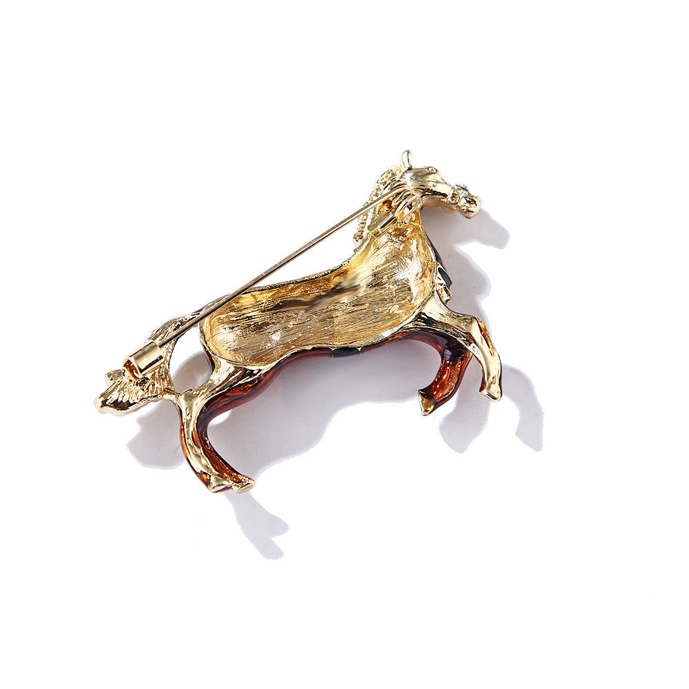 Horse Alloy Brooch PA4384