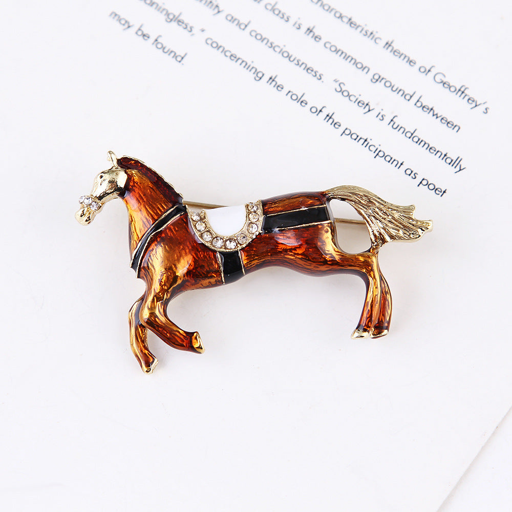 Horse Alloy Brooch PA4384
