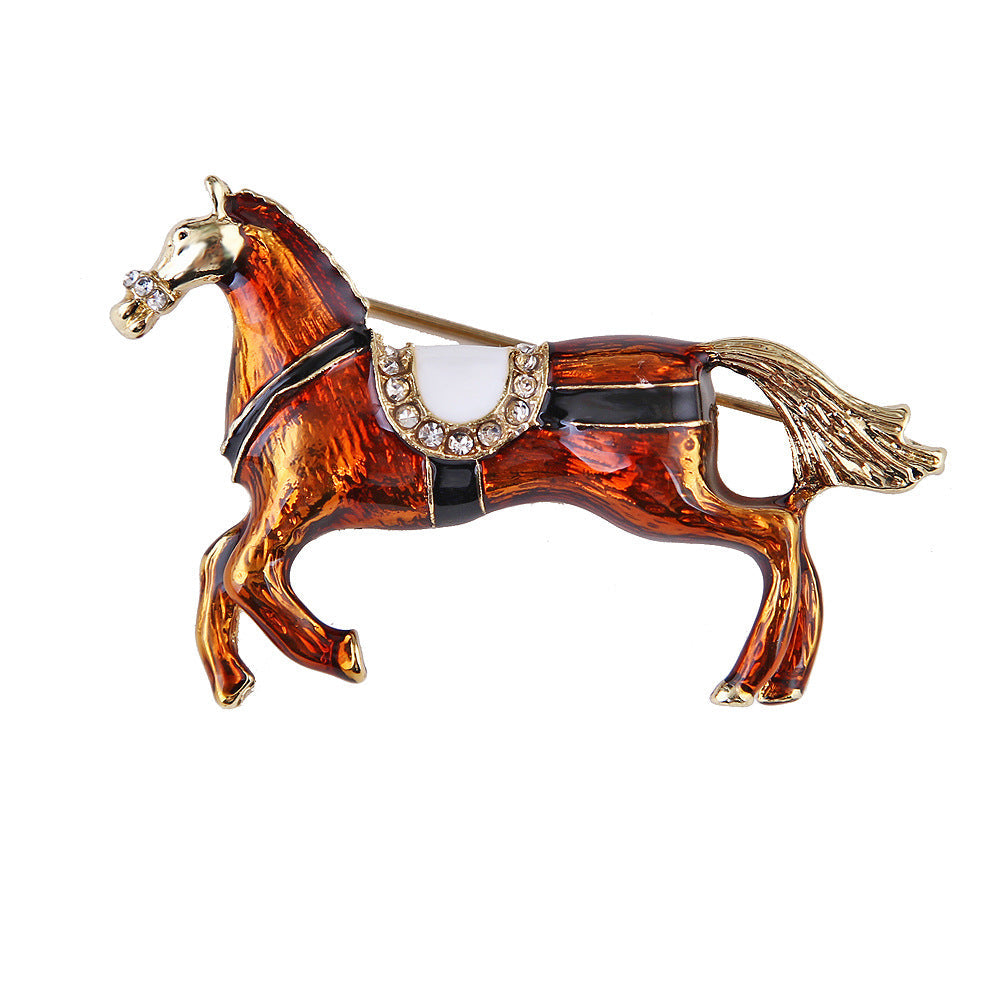 Horse Alloy Brooch PA4384