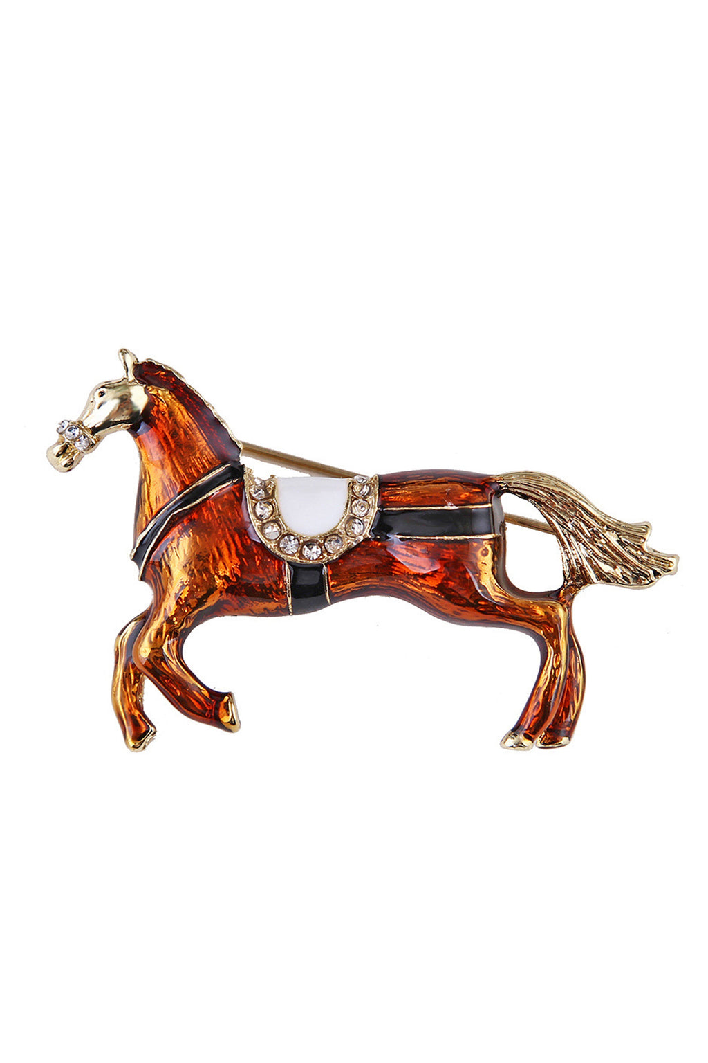 Horse Alloy Brooch PA4384