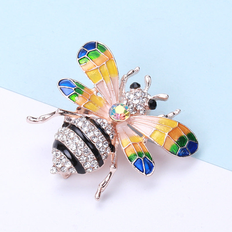 Bee Rhinestone Brooch PA4427