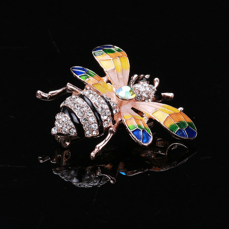 Bee Rhinestone Brooch PA4427