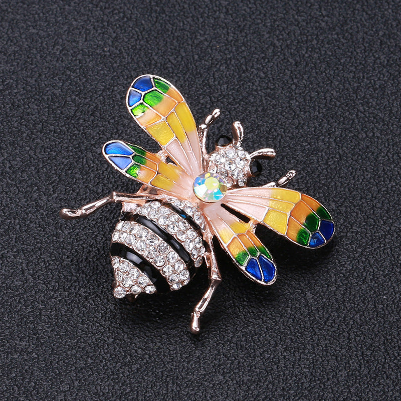 Bee Rhinestone Brooch PA4427