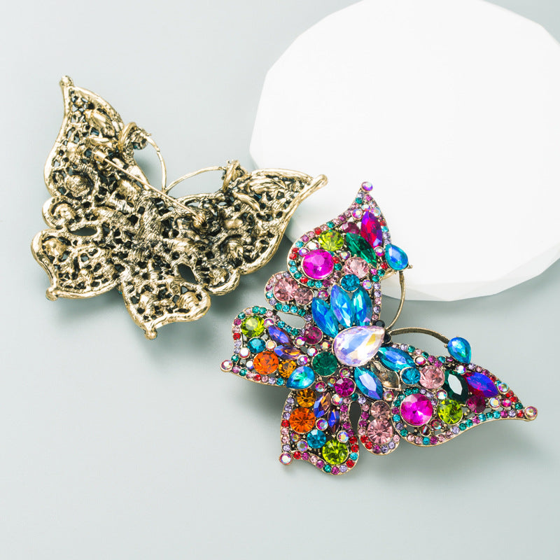 Butterfly Rhinestone Brooch PA4433