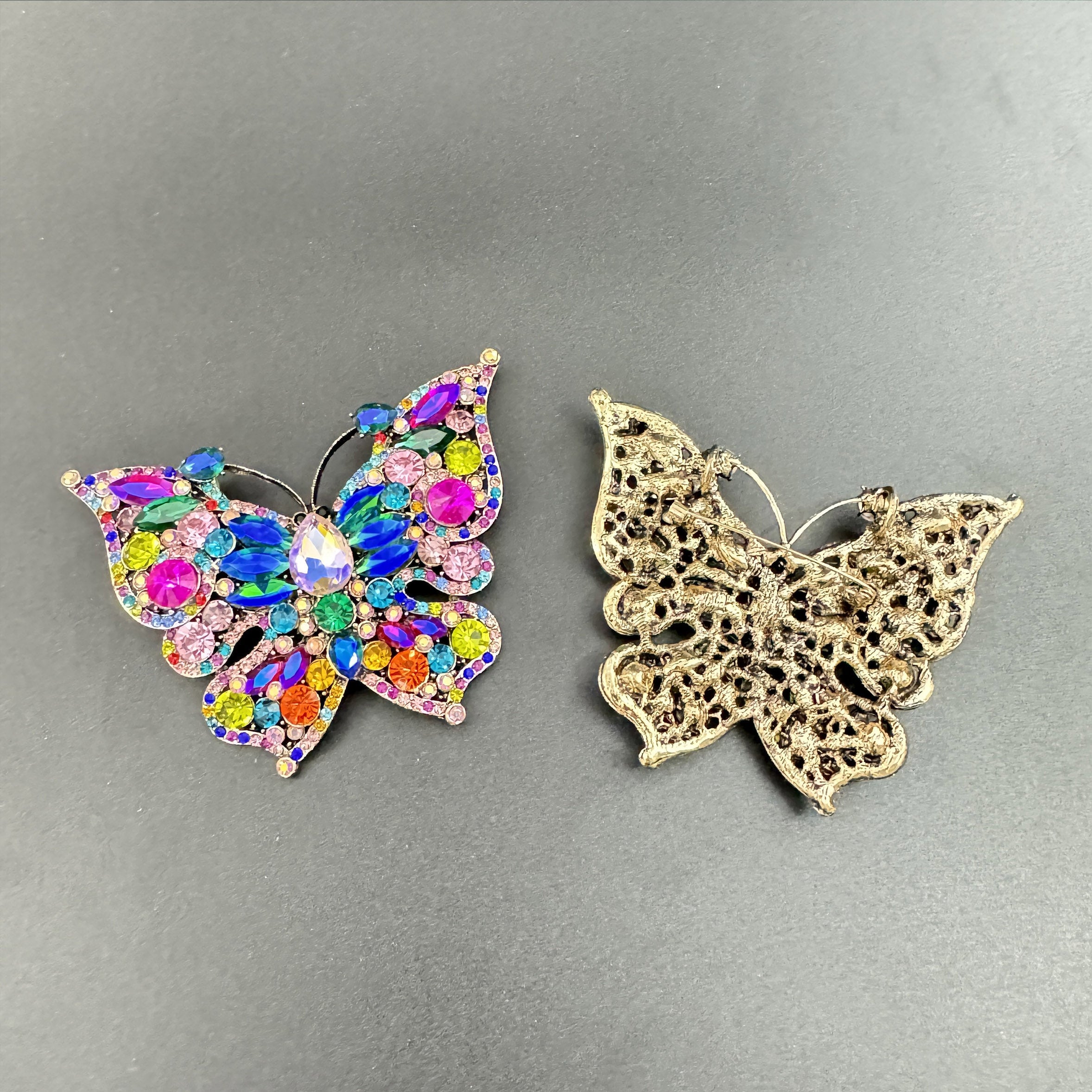 Butterfly Rhinestone Brooch PA4433