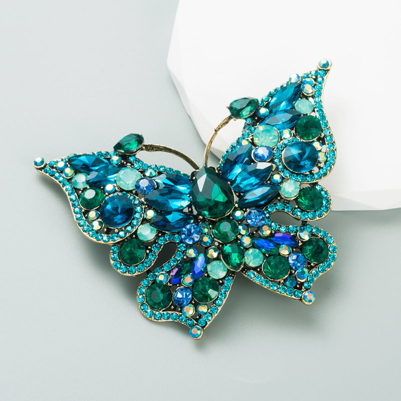 Butterfly Rhinestone Brooch PA4433