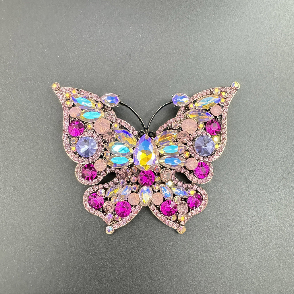 Butterfly Rhinestone Brooch PA4433