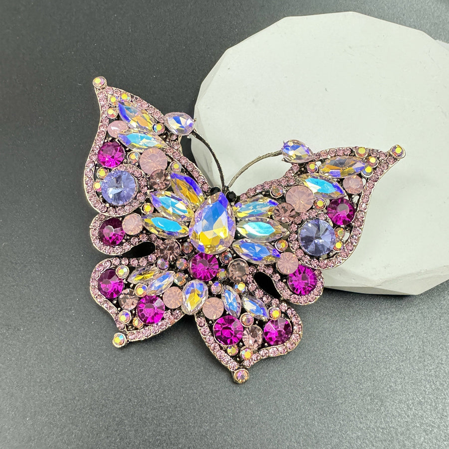 Butterfly Rhinestone Brooch PA4433