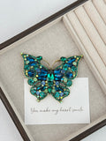 Butterfly Rhinestone Brooch PA4433